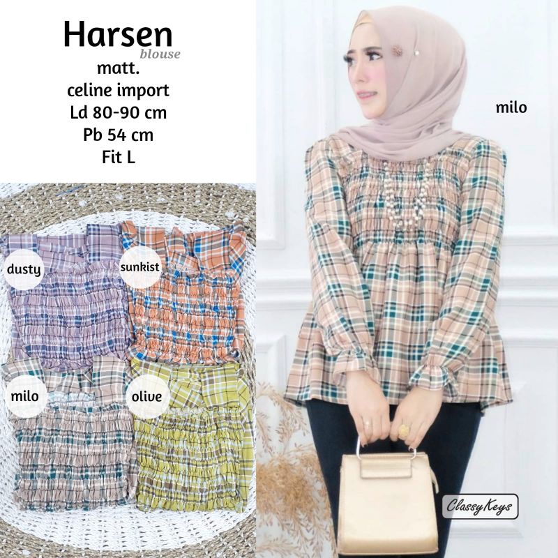 HARSEN BLOUSE BY CLASSICKEYS //ATASAN BLOUSE KEKINIAN