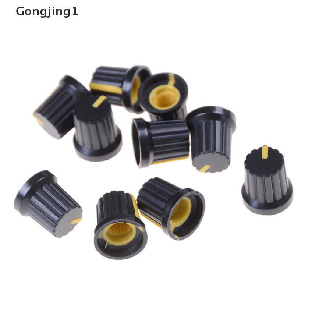 Gongjing1 10Pcs Tombol Potentiometer Diameter 6mm