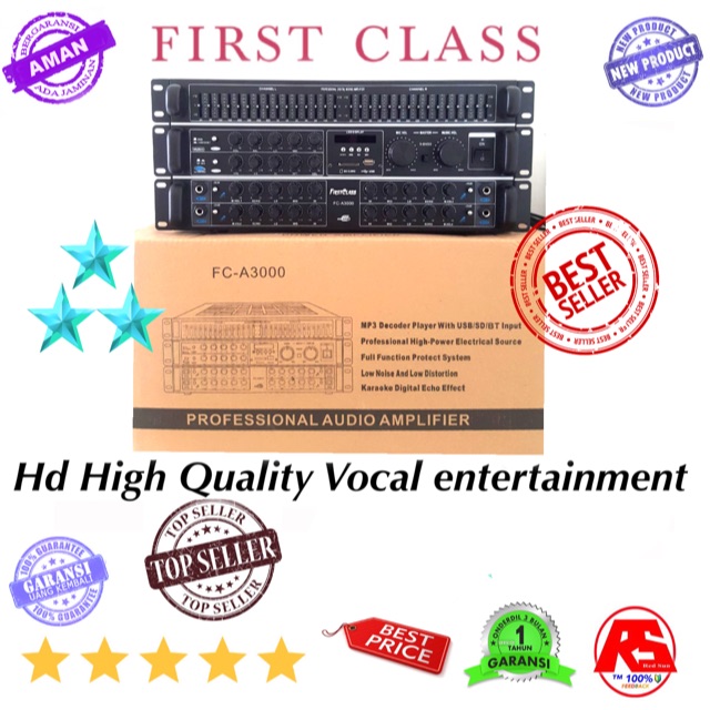 AMPLIFIER SPEAKER KARAOKE FIRTSCLASS FCA3000 ORIGINAL GARANSI