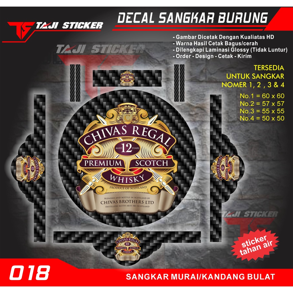 STIKER KANDANG MURAI / KANDANG BULAT CIVAS REGAL