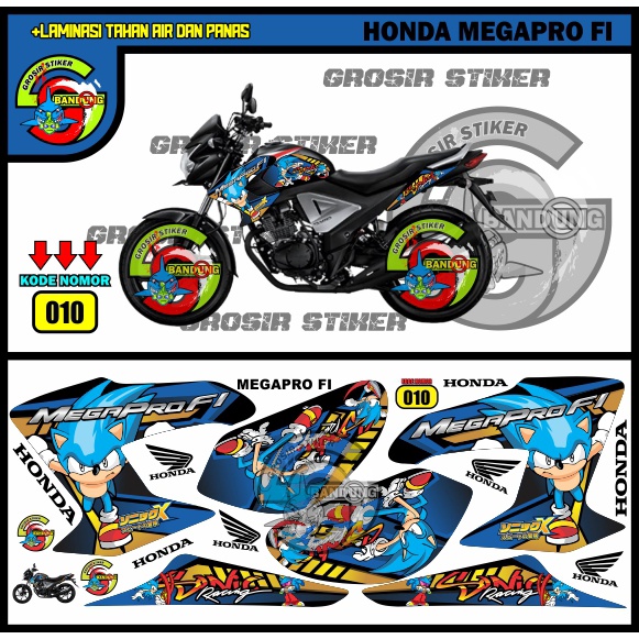 STIKER VARIASI STRIPING MOTOR HONDA MEGAPRO FI SONIC