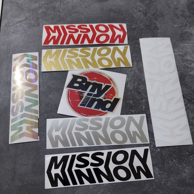 STICKER MISSION WINNOW STICKER MOTOR STICKER HELM CUTTING