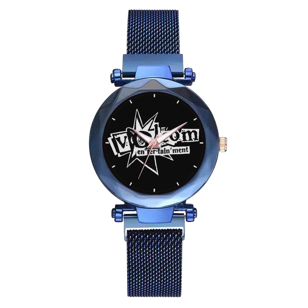 Jam Tangan Wanita Custom - VOLCOM Free Box &amp; Batre Cadangan