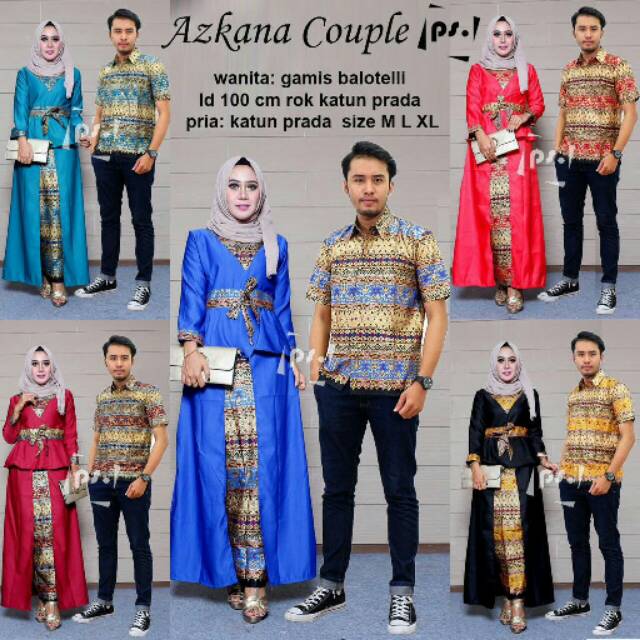 Couple Kebaya Batik Modern Azkana Couple