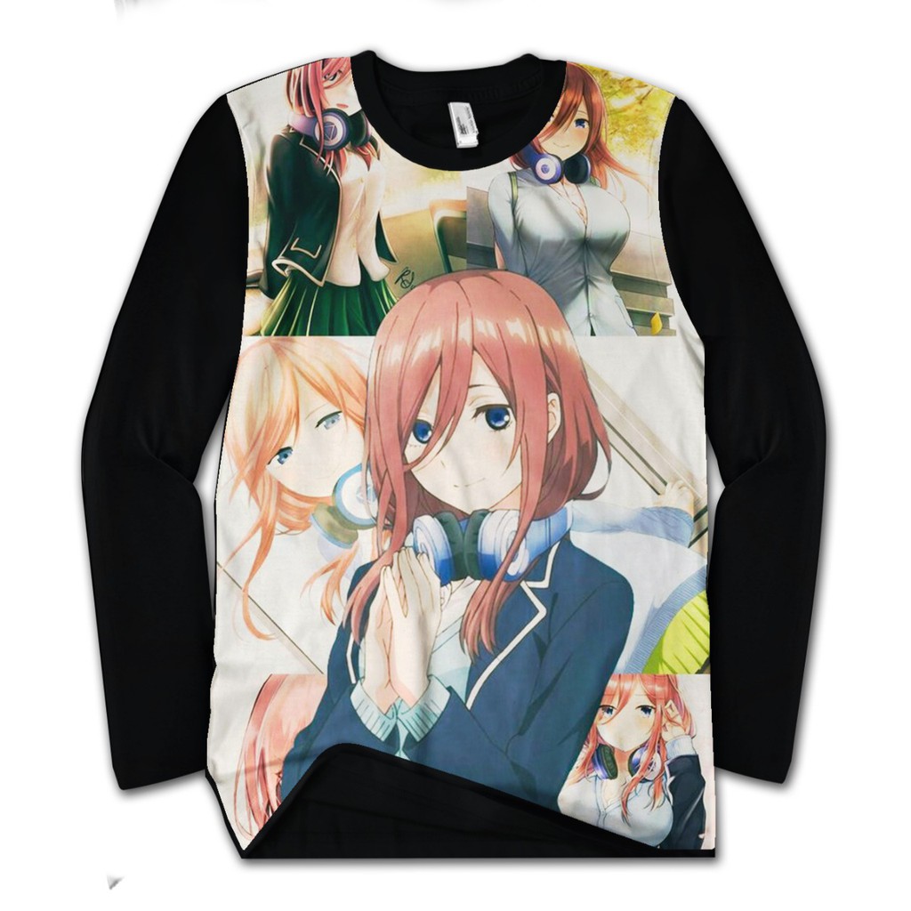 PROMO Longsleve 3D ANime Miku  Nakano Headphone