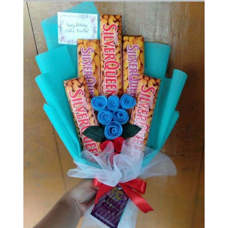 

buket cokelat silverqueen /buket wisuda