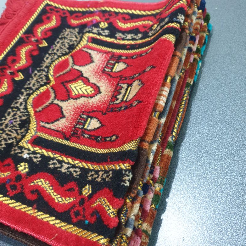 Sajadah Spigel Mini Turkey Motif Berkualitas / Sajadah Amir Kecil 35x60cm