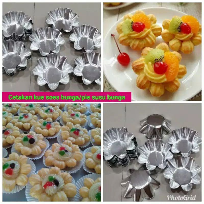 cetakan soes bunga // loyang soes bunga isi 12 pcs