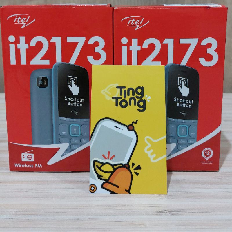 Itel it 2173 dual sim feature phone candy bar baterai kapasitas besar garansi resmi