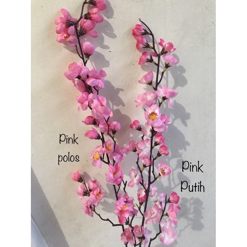 BUNGA SAKURA tangkai panjang 70cm - bunga artificial hiasan rumah home decor shabby grosir murah-3