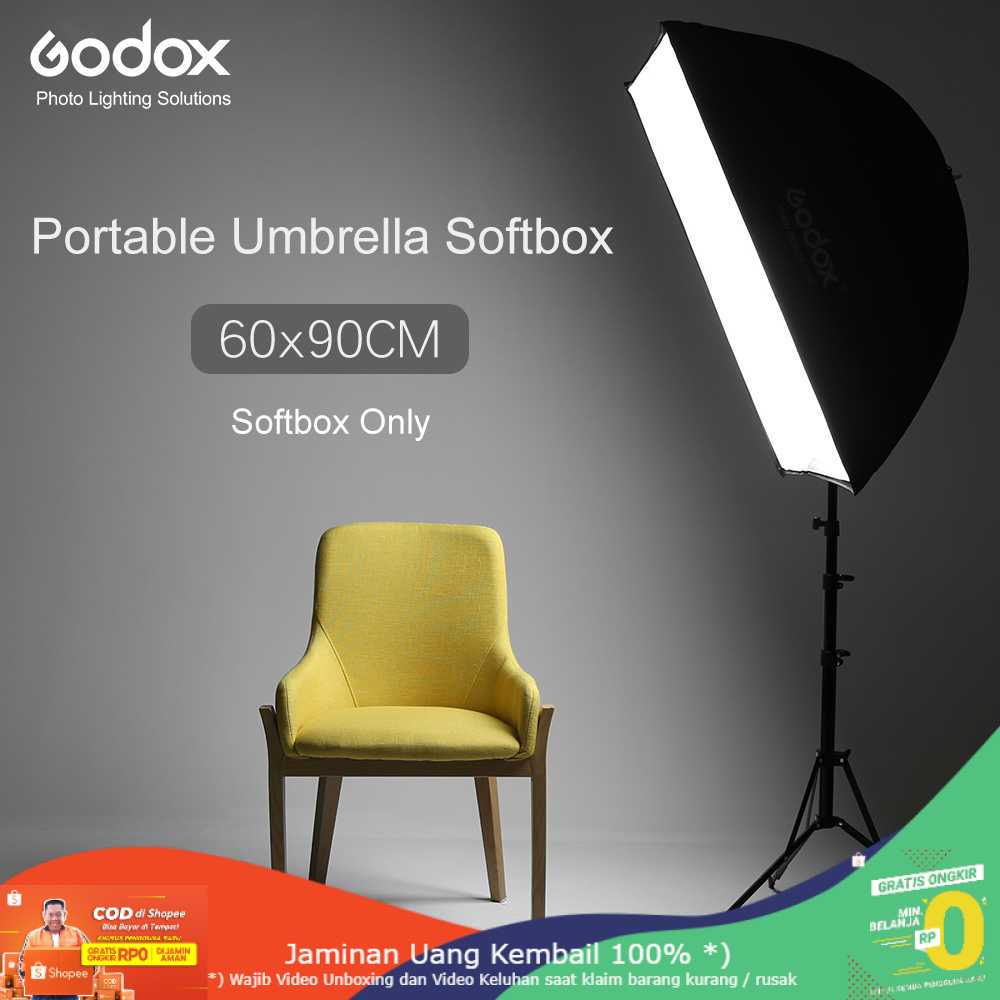 (BISA COD) RVOSTR Godox Payung Softbox Reflektor 60x90cm untuk Flash Speedlight