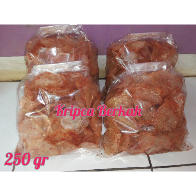 

Keripik Kaca 250gr - Kripca Pedas Extra 1/4 kg