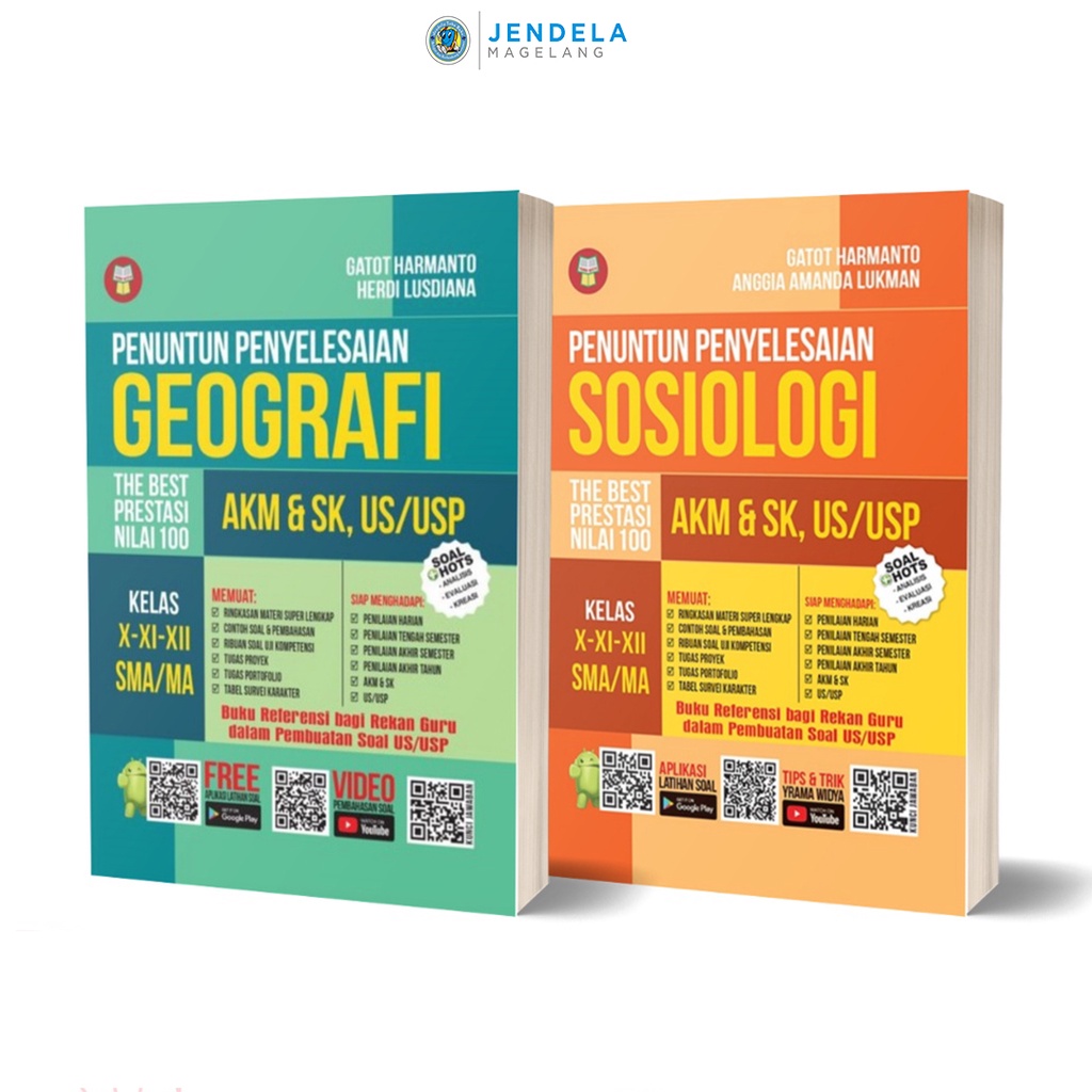 Penuntun Penyelesaian AKM Sosiologi AKM Geografi SMA AKM & SK , US/USP - Yrama Widya