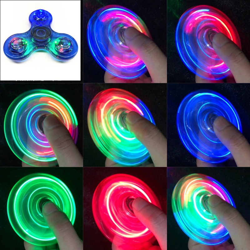 Mary Mainan Fidget Gyro Anti Galau 3 ''Spinner Transparan Untuk Dewasa ADD OCD Therapy