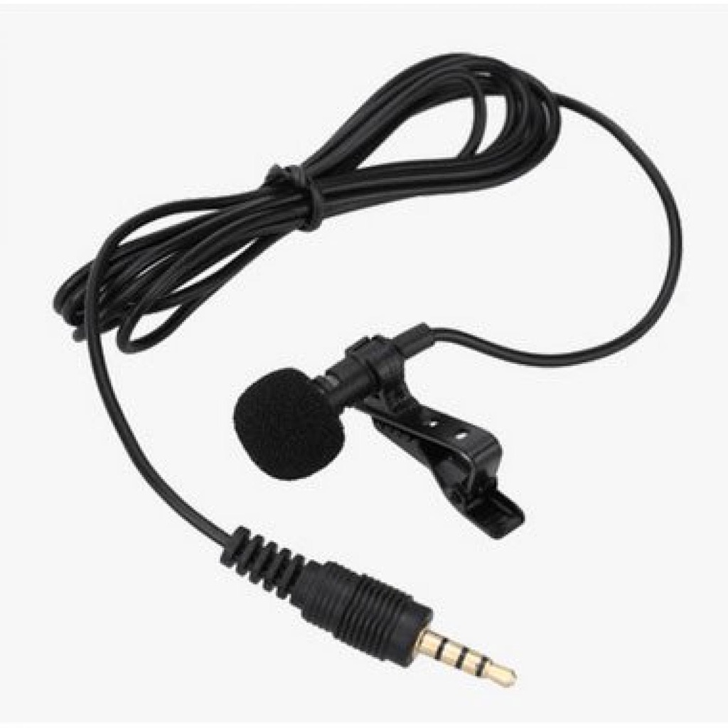 COD MIC CLIP ON KLIP Microphone MINI jack 3.5mm PC Notebook LAPTOP HP SMULE / Clip On Deluxe 3.5mm Microphone with Clip for Smartphone
