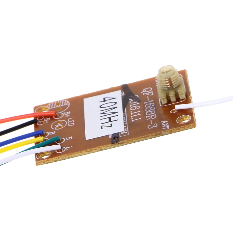 4CH 40MHz Remote Transmitter &amp; Receiver Board dengan Antena untuk Robot Mobil RC DIY