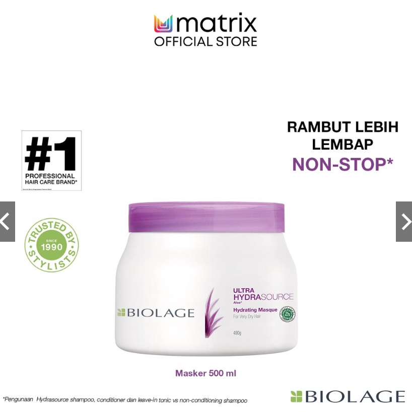 Matrix Biolage Hydrasource Mask 490 ML - Masker Rambut Kering