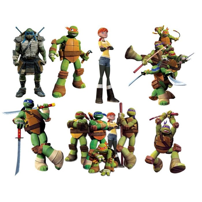 Kertas Cliparts - Ninja Turtle Design (15pcs)