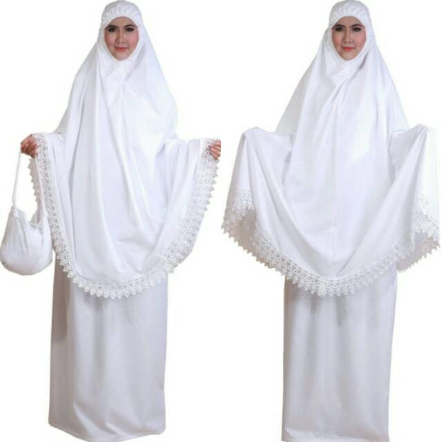 Zahranaa Mukena Arafah 04 - White