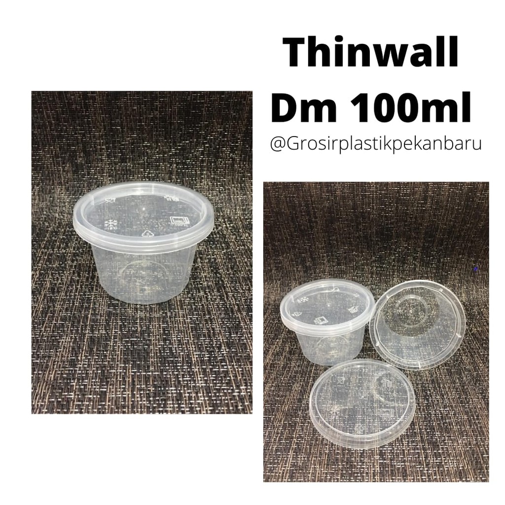 ( ISI 25 PCS ) THINWALL DM UK 100 ML - CUP AGAR 100 ML - CUP PUDING 100 ML - DM 100 ML - CUP 100 ML