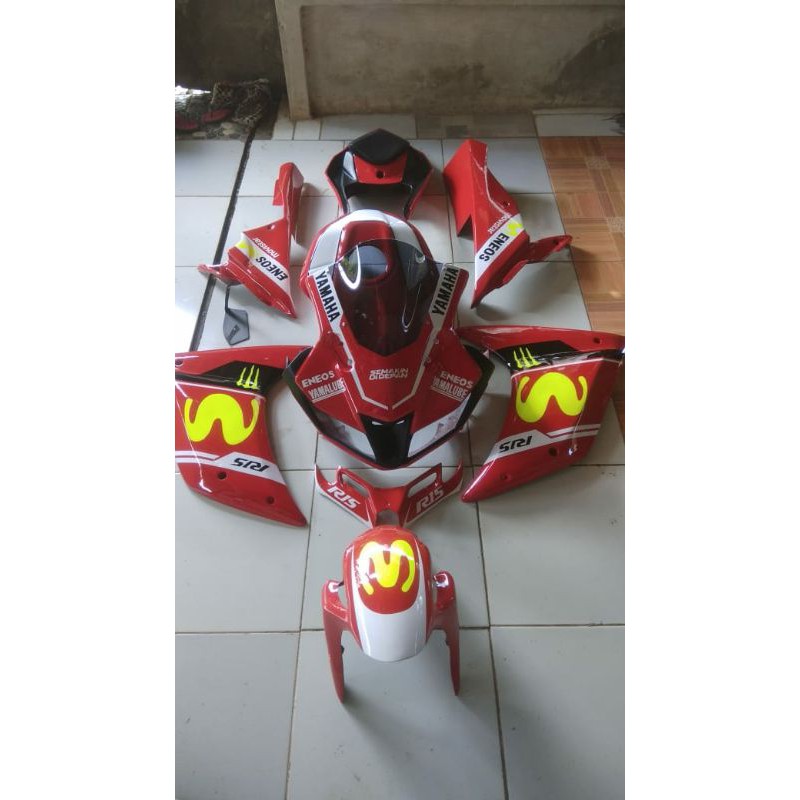 full set modif R15v2 merah lis