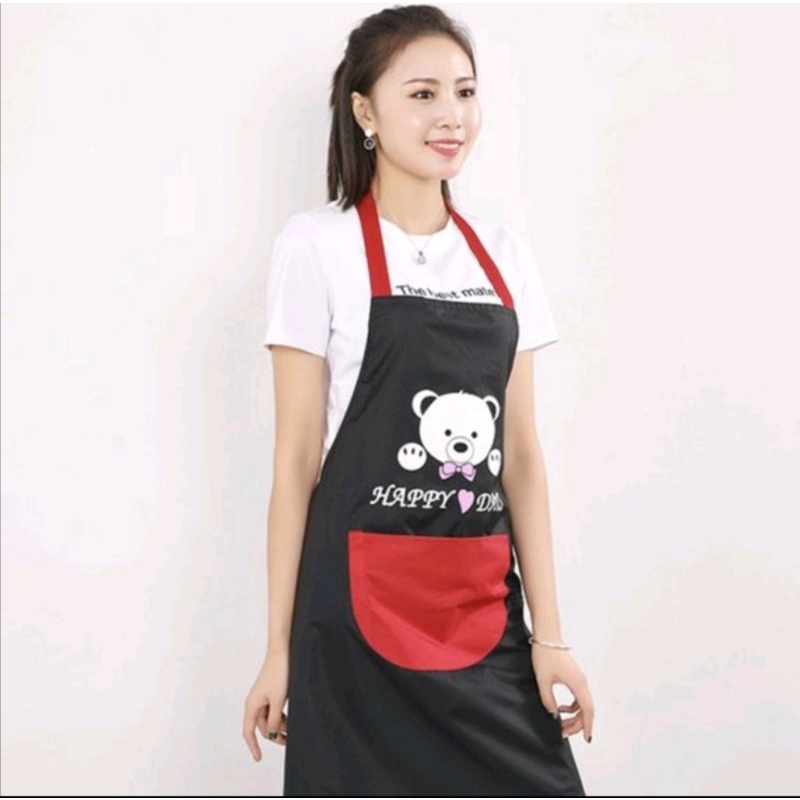 Celemek Dapur Hapy Day bear anti air