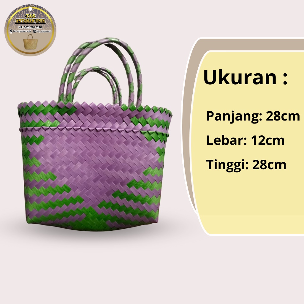 Tas Embos Size S/ Tas Belanja Pasar Murah Berkualitas/ Tas Anyaman Unik