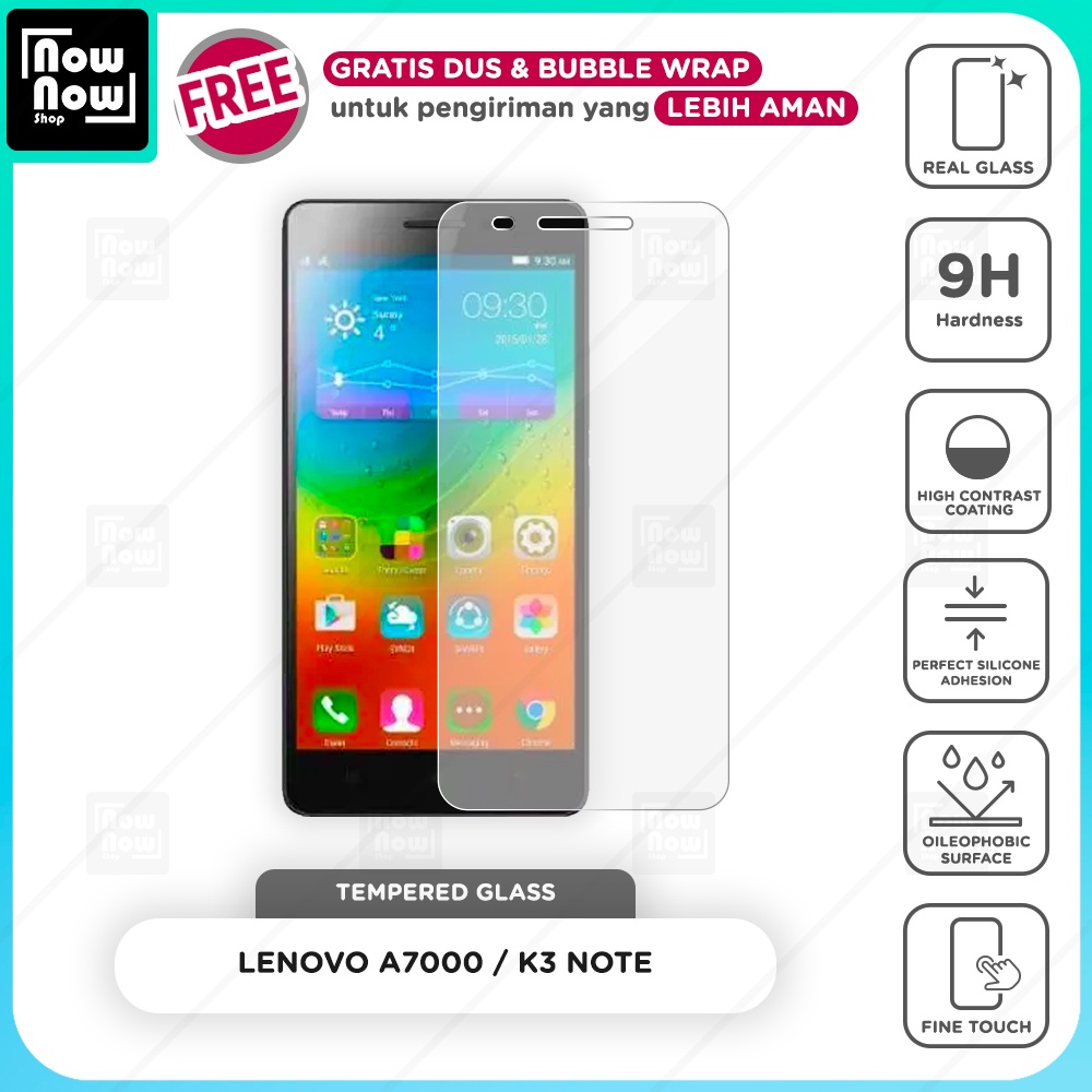 Tempered Glass Anti Gores Lenovo A6000 / A6000+ - A6010 - A7000 / K3 NOTE - A7010 / K4 NOTE - A7020 / K5 NOTE - A7700 Screen Guard Protector 9H Kaca Temperglass