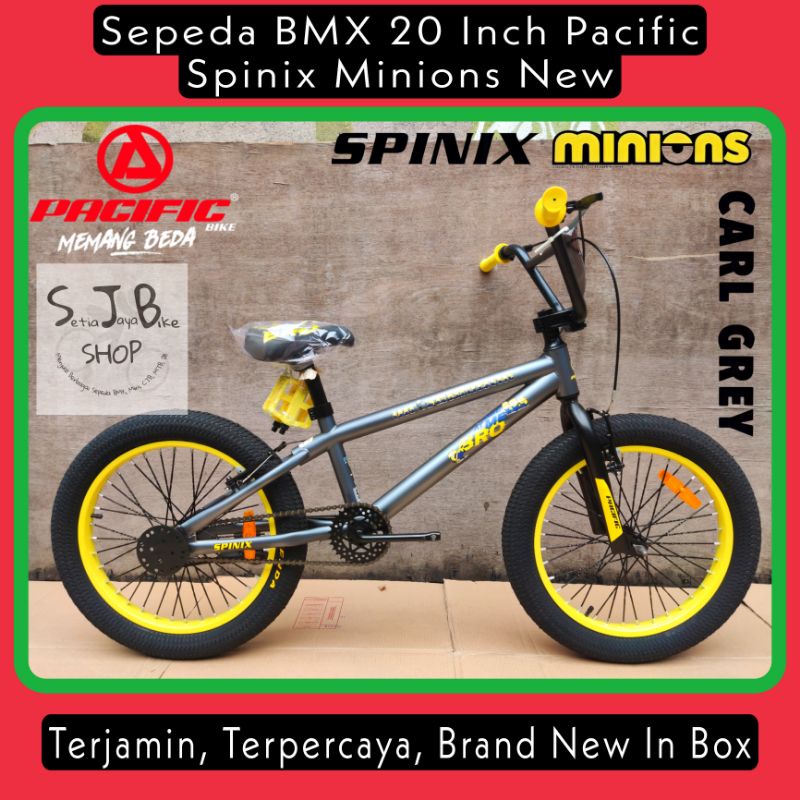 Sepeda BMX 20 Inch PACIFIC SPINIX MINIONS New Steel Ban Jumbo