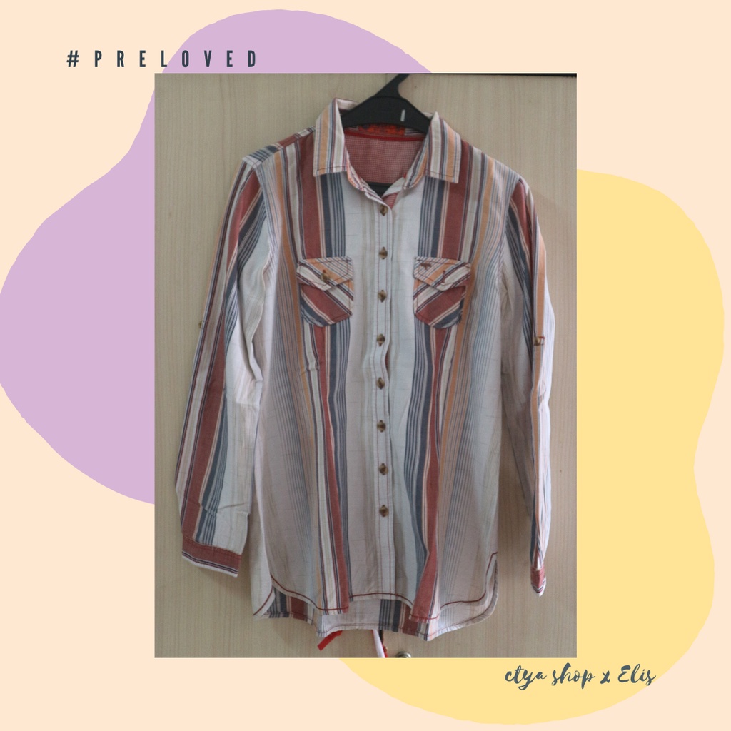 Preloved Kemeja Kasual Wanita Triset