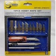 HASSTON 16 PCS HOBBY KNIFE SET PISAU HOBI