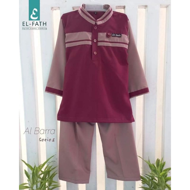 Al barra setko katun madina original el fath / setelan koko anak by el fath / set koko anak