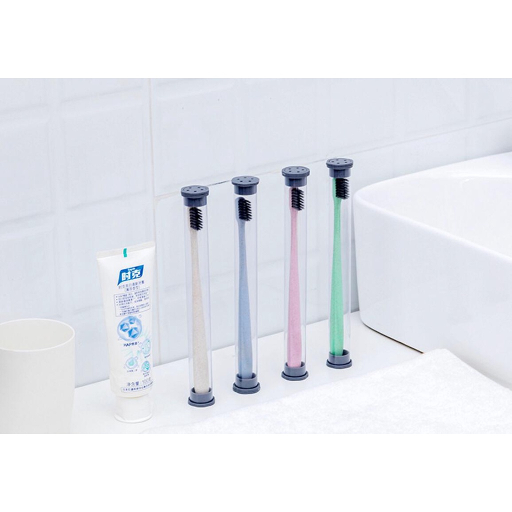 UNNISO - Japanese Toothbrush Bamboo Charcoal Sikat Gigi Arang Bambu