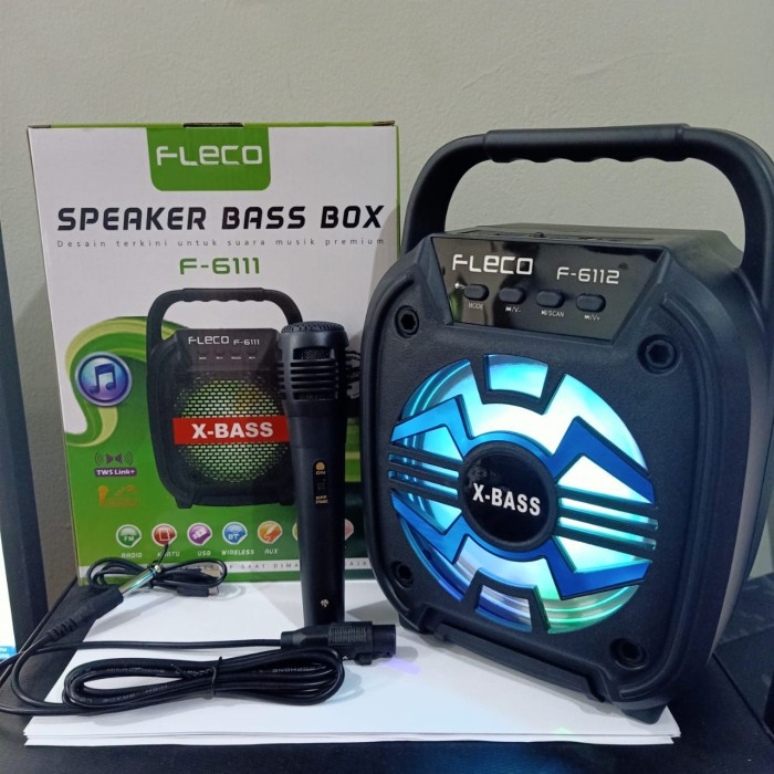 Speaker Bluetooth FLECO F-6111/F-6112 + BONUS Mic