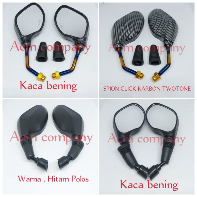 Spion Clik Klik Karbon Twotone Vario 150 Pcx Adv Nmax Aerox Dll