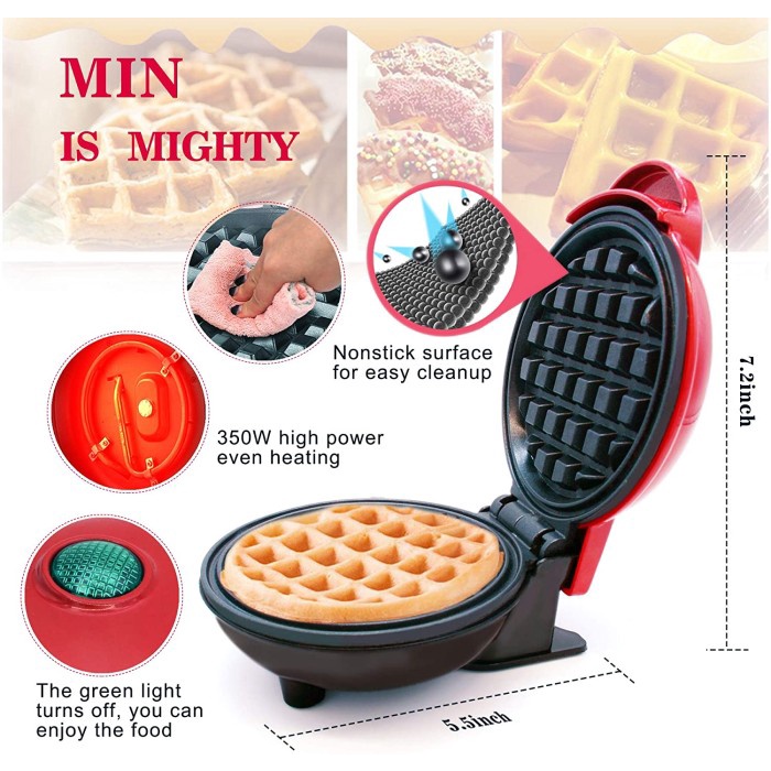 Original Mini Maker Waffle Elektric Microwave &amp; Oven Pembuat Waffle, Pancake Dapur