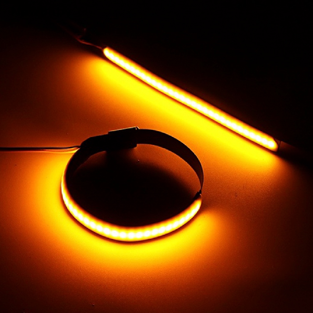 Newbaby 1Pc Lampu Strip LED Warna Amber Untuk Sein Motor