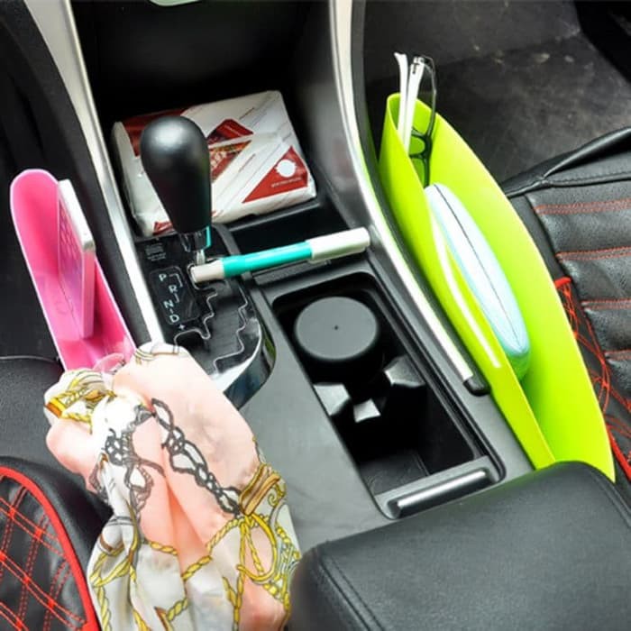 Travelmate Caddy Car Seat Pocket Organizer simpan dompet hp barang mobil
