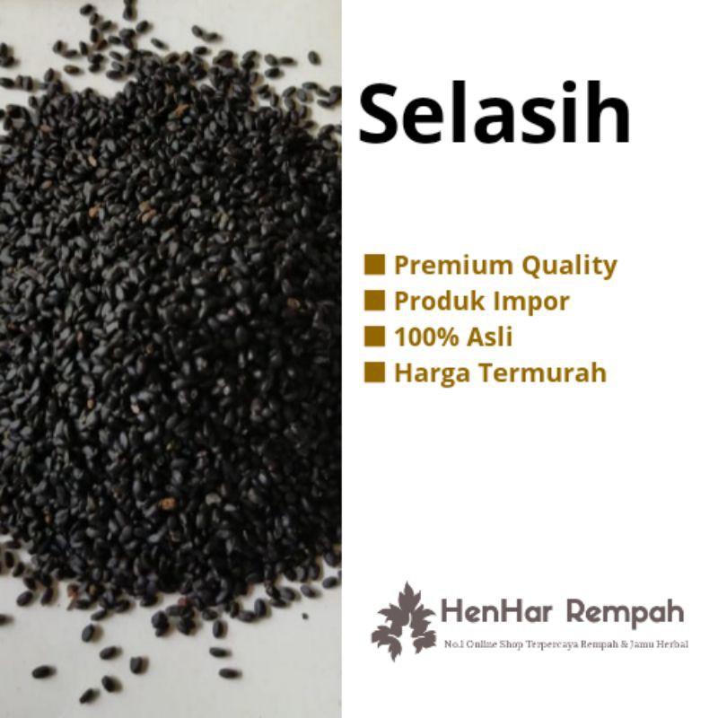 

Termurah!!! 100 gram Biji Selasih / basil seed kualitas bagus impor