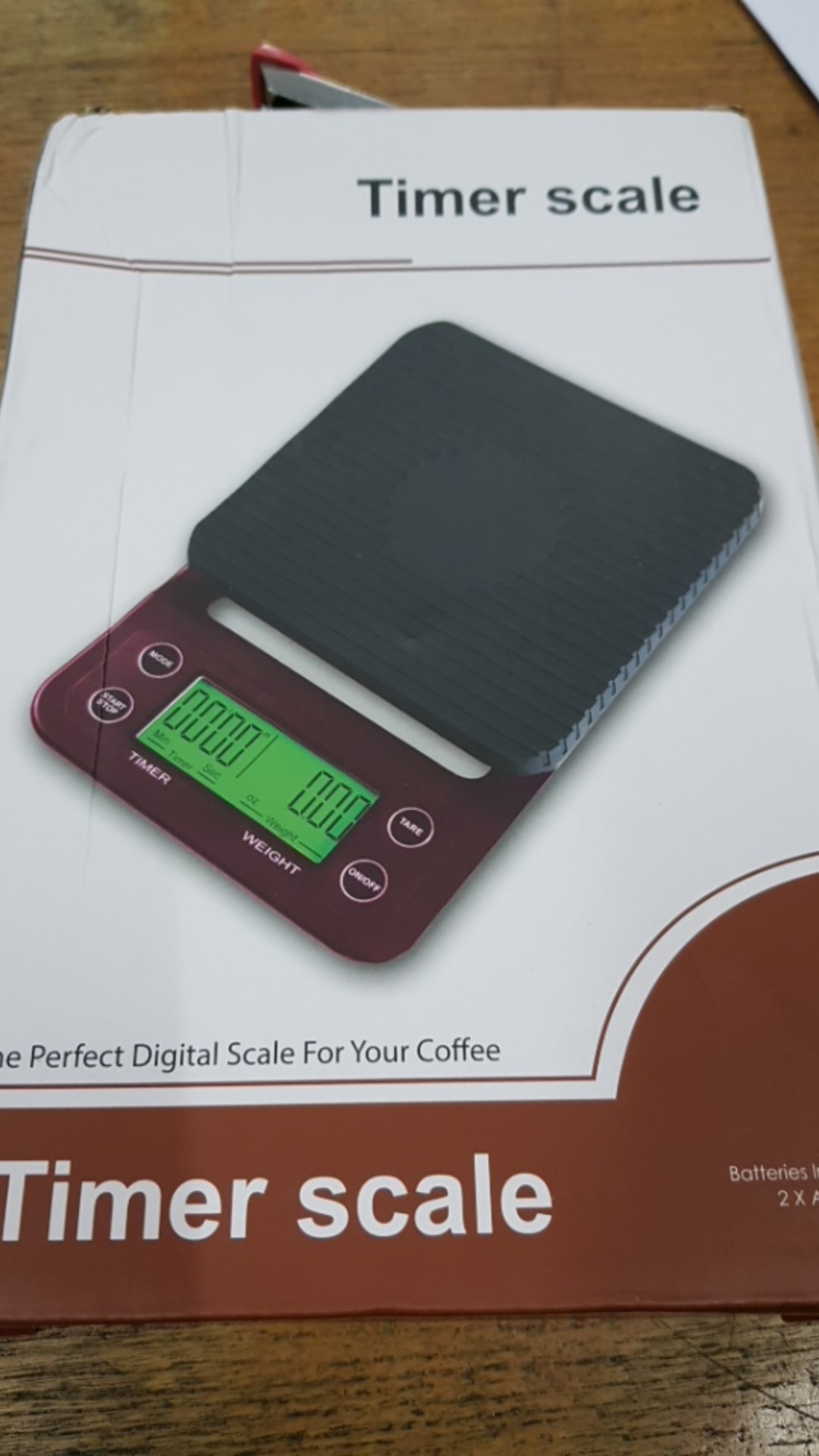 Timbangan Kopi 3 Kg Digital Hitam - Timer Scale 3kg Akurasi 0.1g