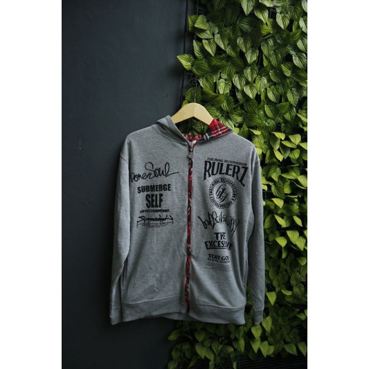 Hoodie pria second , Hoodie abu abu,b one soul Hoodie pria