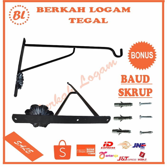 GANTUNGAN SANGKAR BURUNG BESI TEMPEL DINDING TEMBOK