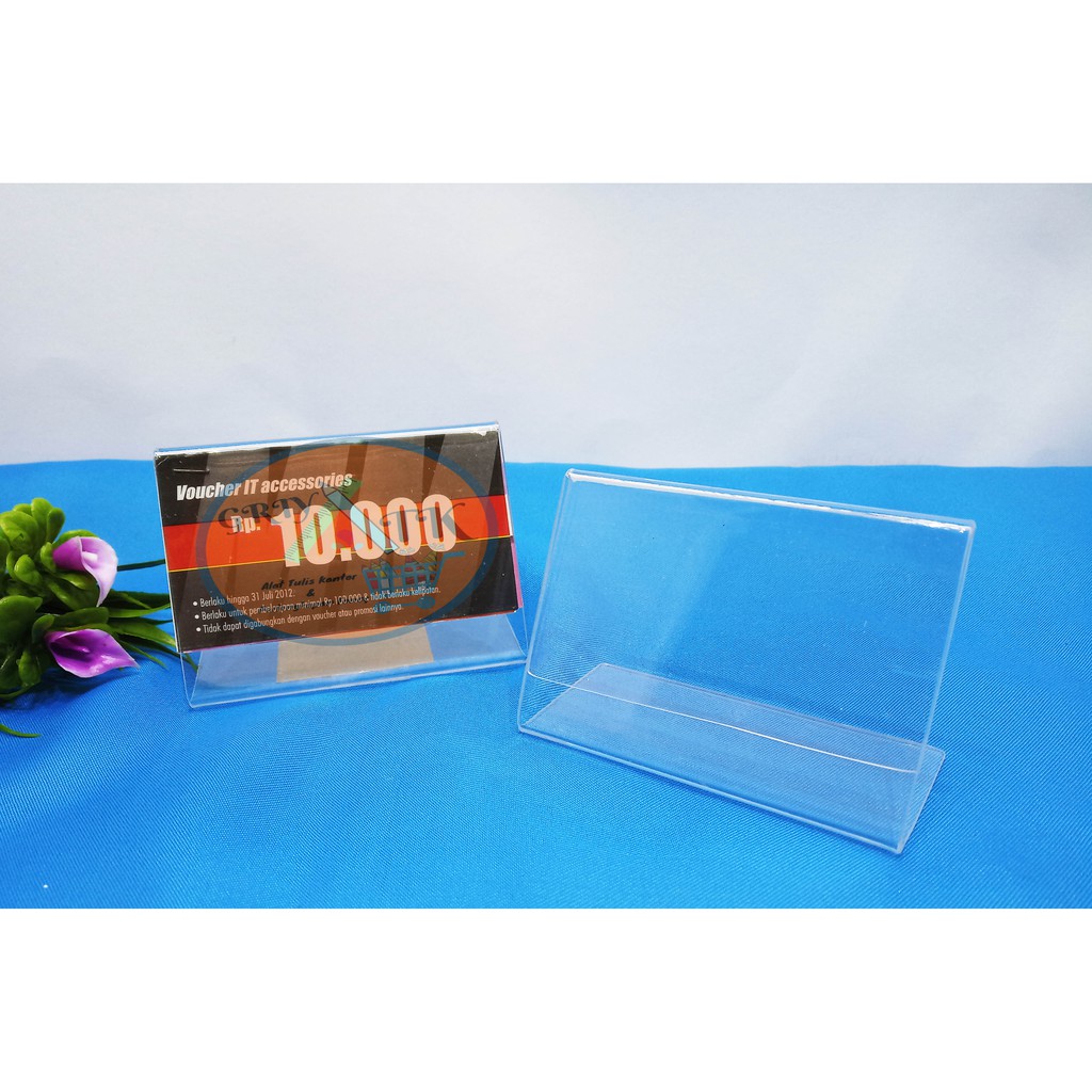 Jual Tent Card Acrylic Kartu Nama Name Plate Tent Holder Akrilik 6 Cm X