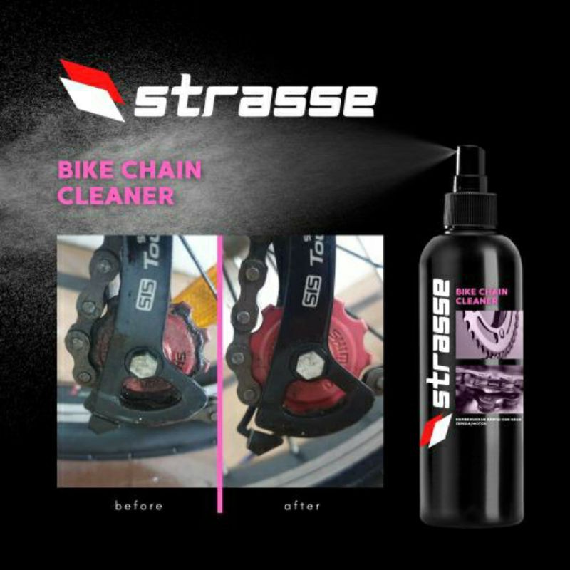 strasse bike chain cleaner cairan pembersih rantai sepeda dan motor 200ml bicycle chain cleaner