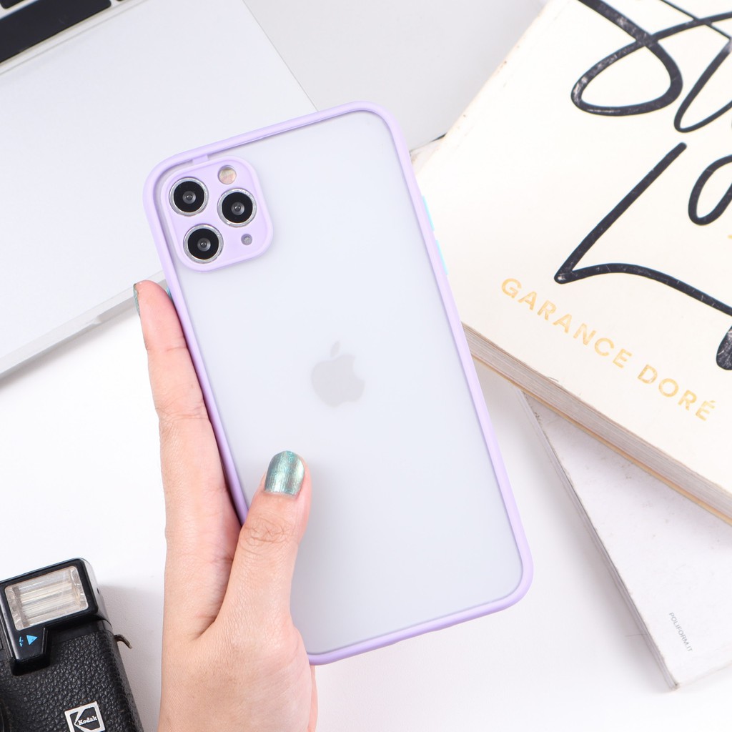 SOFT CASE VIVO V15 Y20 Y12i Y15 Y17 Y11 Y71 Y81 Y91C  Y91 Y93 Y95 Z1 PRO - SLIM HYBRID FULL CAMPRO-FH Lilac