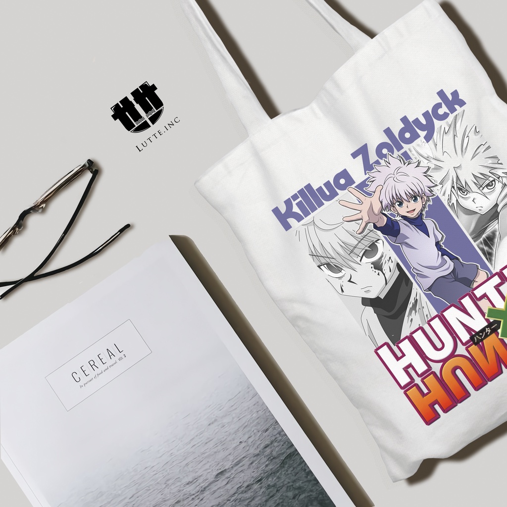 TERBARU Totebag Anime Hunter X Hunter Tote Bag Kanvas Premium Tote bag Laptop