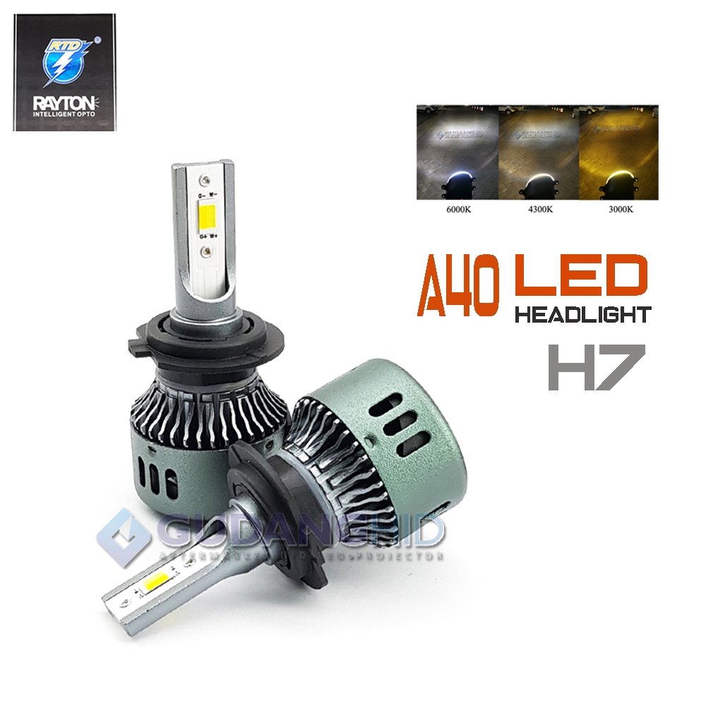 Lampu LED  Mobil  Luxeon 3  Warna  RTD A40 H7 H11 H16 HB3 HB4 