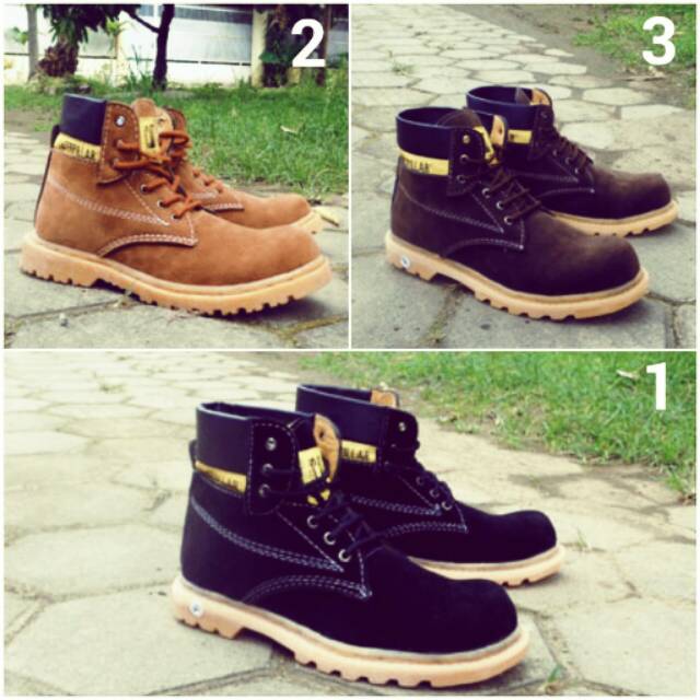 Sepatu Caterpillar Boots Safety Sol Gum Berkualitas Sepatu Pria