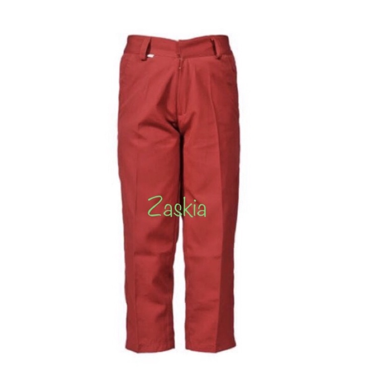 Celana sekolah panjang/celana sekolah SD panjang merah celana warna merah/celana sekolah SD warna me