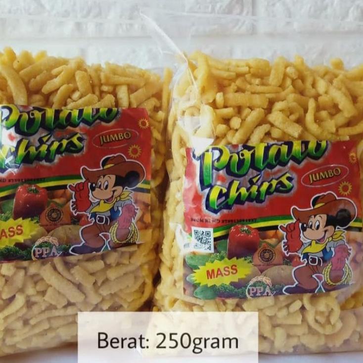 

こ Golden Chips / Potato Chips stik kentang jajan Jadul Jaman SD 250 gram て